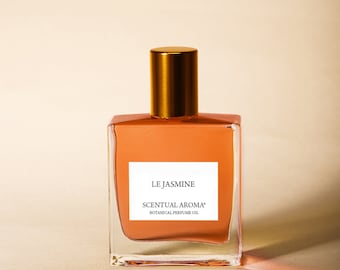 Le Jasmin Botanical Perfume Oil, Organic Jasmine Perfume, Vegan Perfume