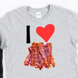 I Love Bacon / Meat Lover / Cooking Chef / Food Art / Foodie Gift / BBQ / I Heart Bacon