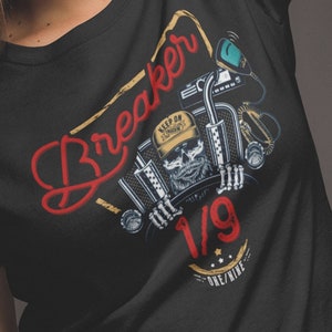 Trucker Shirt, Truck Driver Tshirt, Aesthetic Skull T Shirt, Trucking Gifts, Big Rig Tee, Trucker Life, Breaker One Nine Unisex T-Shirt
