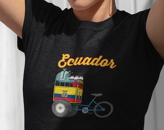 Ecuador Shirt, Ecuadorian Flag Tshirt, Spanish T Shirt, Camisas En Espanol, Snowcone Graphic Tee, Patriotic Unisex T-Shirt