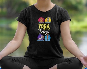 Yoga Dogs Shirt - Yoga pose - Yoga Class, Yoga Gift Short-Sleeve Unisex T-Shirt