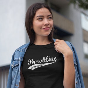Brookline Boston Massachusetts Vintage Retro Look, Brookline Unisex tshirt, Brookline t shirt, Brookline tee, Brookline Shirt