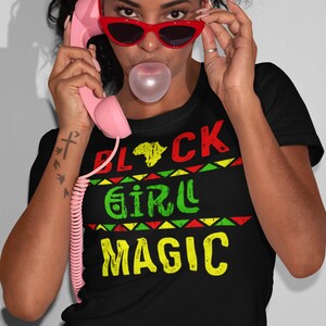 Black Girl Magic / Afro Girl / Black Pride / Afrocentric / BLM / Empowered Women / Gift for Black Queens