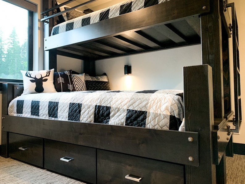 The Twin XL over Queen Big Sky Bunk Bed Loft Bed Bunk Bed Etsy