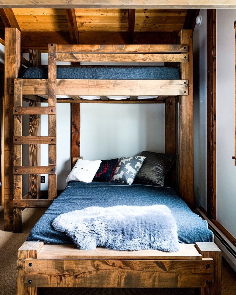 Home Living Loft Bed Bunk Bed Frame Full Bed King Bed Frame Kids Room Furniture Cabin Beds Queen Bunk Bed Full Bunk Beds The Big Sky Bunk Beds Bedroom Furniture