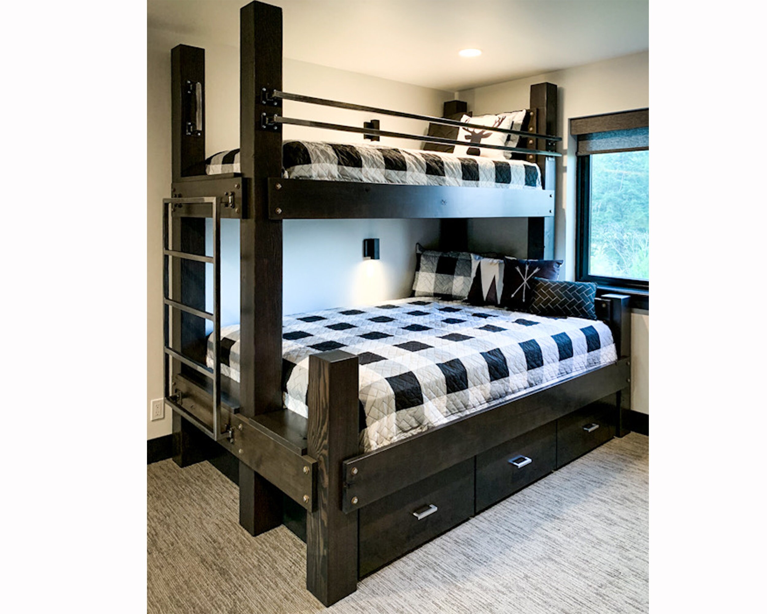 Twin Xl Over Queen Bunk Bed With Trundle Hanaposy