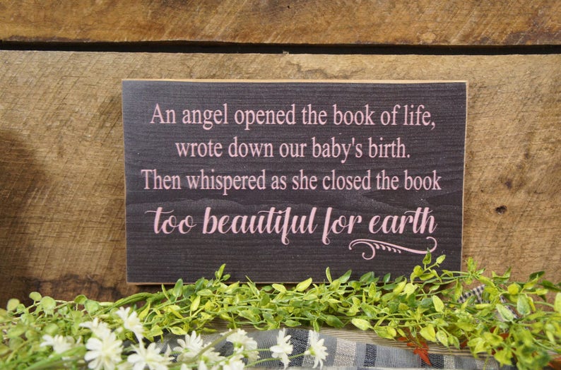 An Angel Opened the Book of Life Wrote Down Our Babys - Etsy Canada
