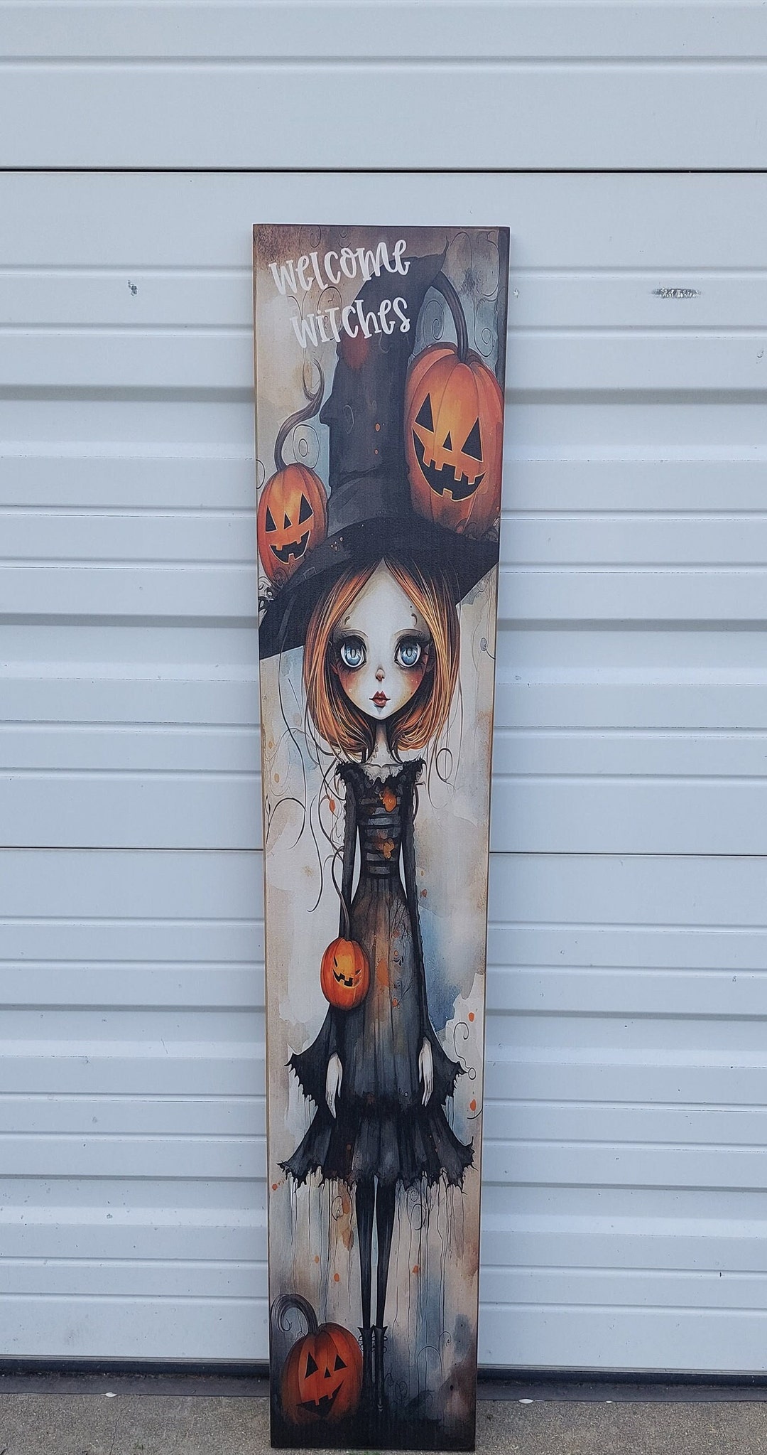 Halloween Sign Welcome Witches 4ft Porch Decor Direct Print All Wood ...