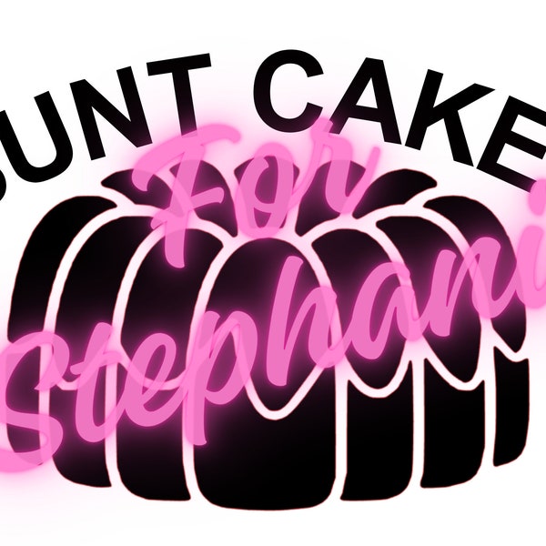 Bunt Cakes Cutting File, Download, Jpg Svg, Png, Pdf, Silhouette Cameo, Cricut, Instant Download.