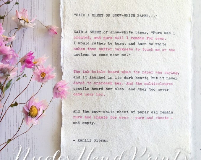 Kahlil Gibran Prints Nicoleshandprints