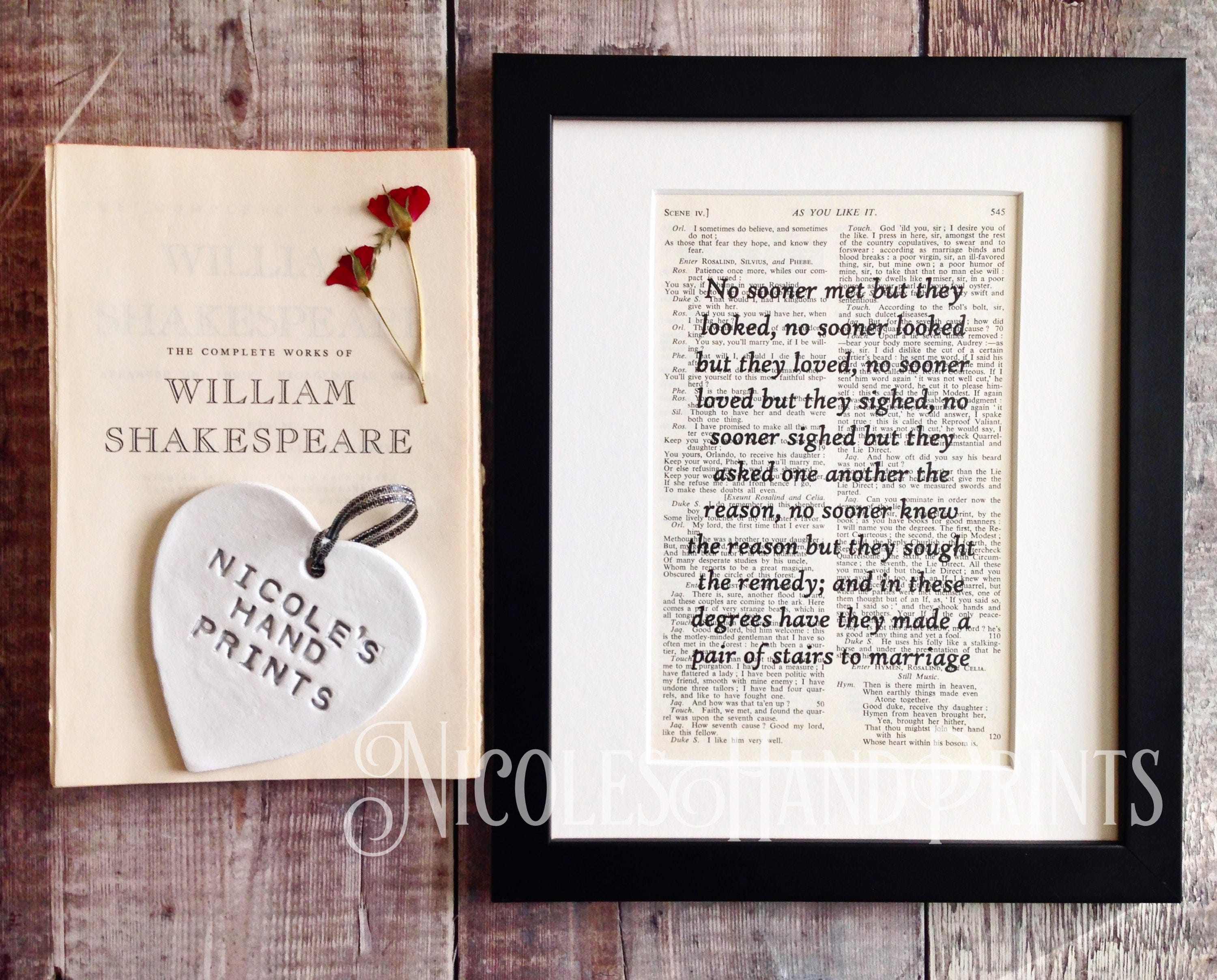Wedding Gift For Couple Wedding Quote Print Vintage Wedding Gift