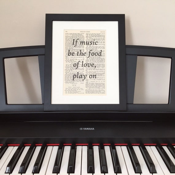 Shakespeare Love Print Valentines Gift Twelfth Night Quote Etsy