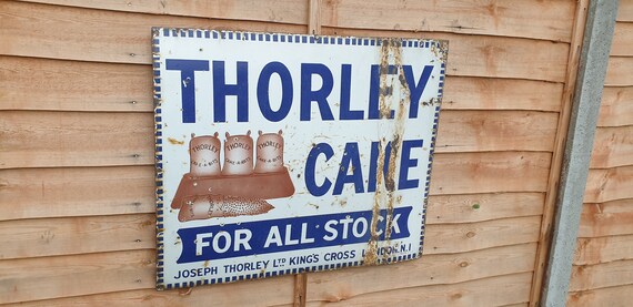 Genuine Thorley Cake Kings Cross London Enamel Sign Etsy