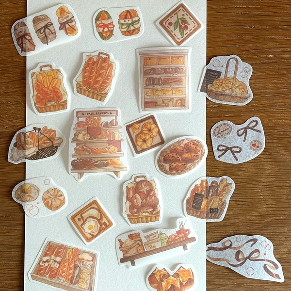 Breakfast PASTRIES ( 20pcs Bakery Stickers)