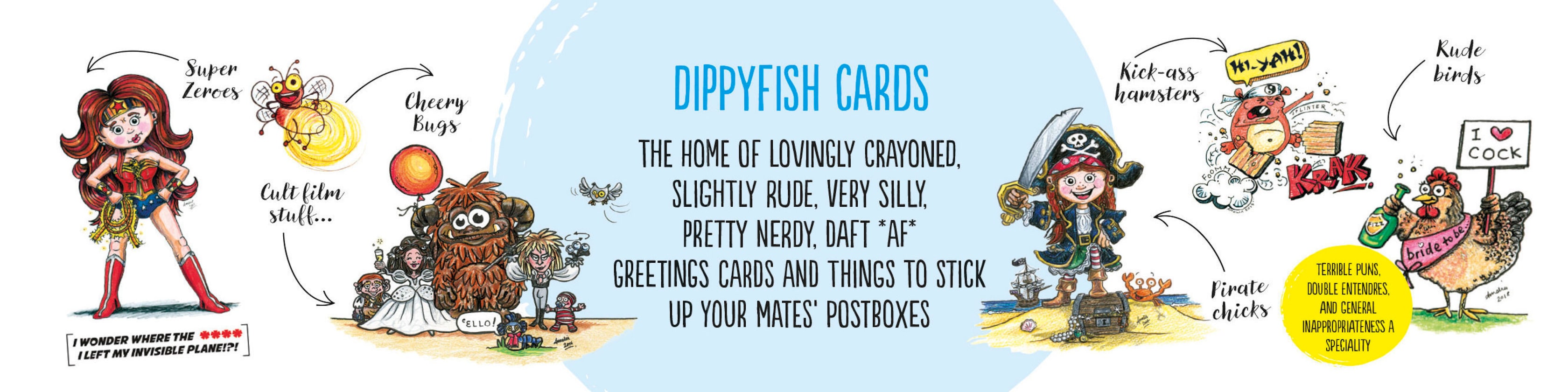 DippyfishCards - Etsy