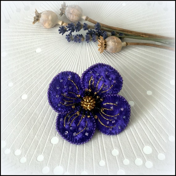 Purple Crystal Butterfly Brooch Pin Lapel Pins Bouquet Decor