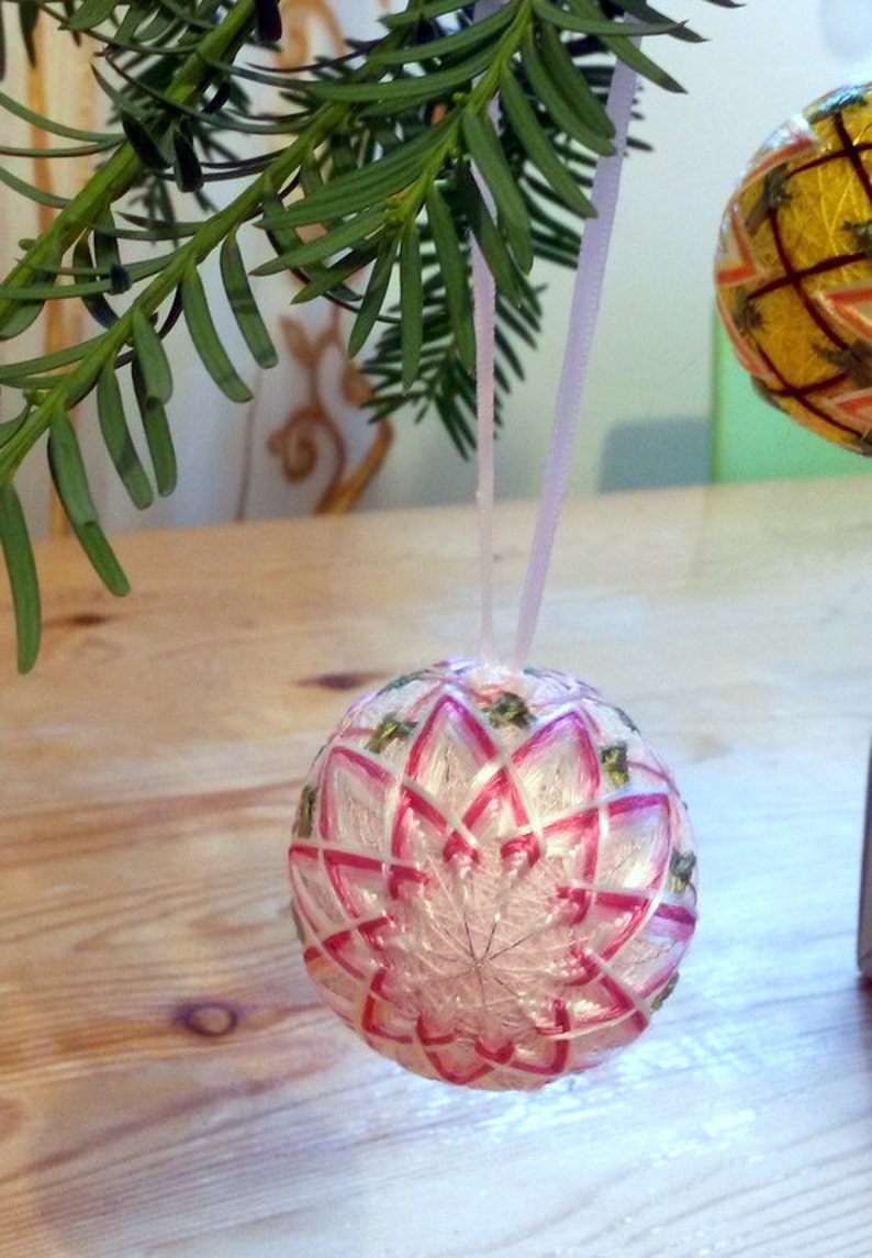 Mini Pink Christmas Ornaments 