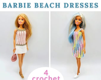 11.5&quot; Fashion Doll Beach Dresses - Crochet Pattern Ebook
