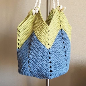 Bolso de Hombro Chevron Patrón de crochet PDF