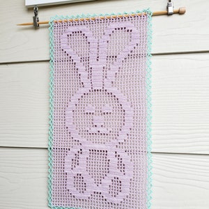 Bunny Table Runner PDF crochet pattern