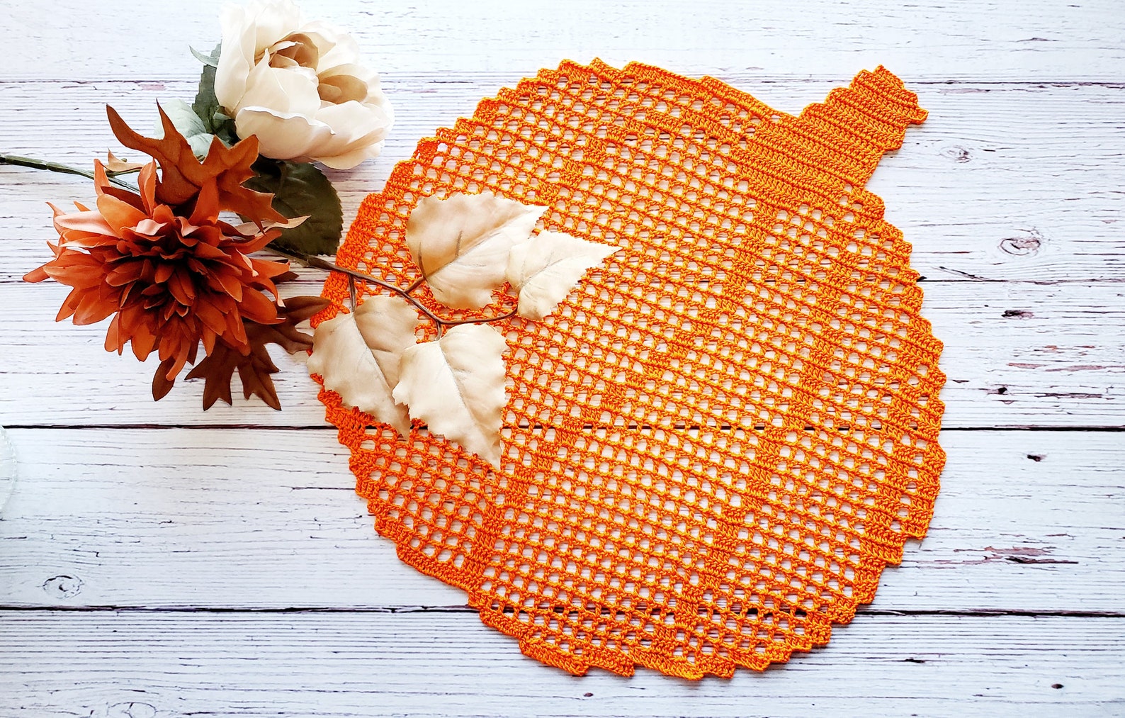 Pumpkin Doily PDF Crochet Pattern Etsy