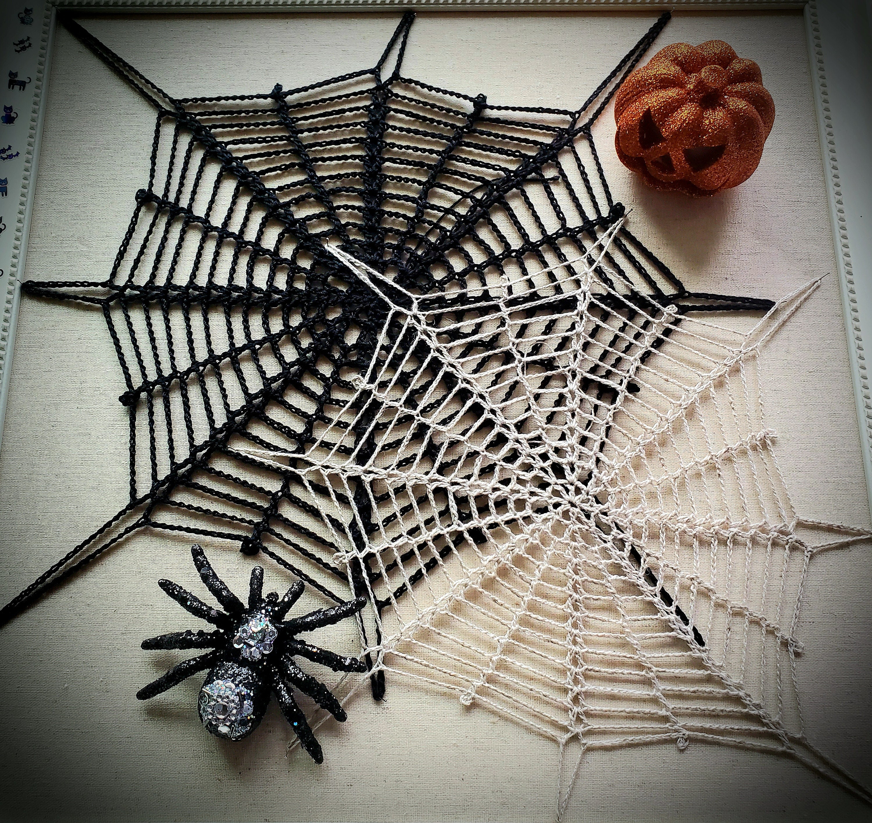 Halloween Spiderweb PDF Crochet Pattern - Etsy