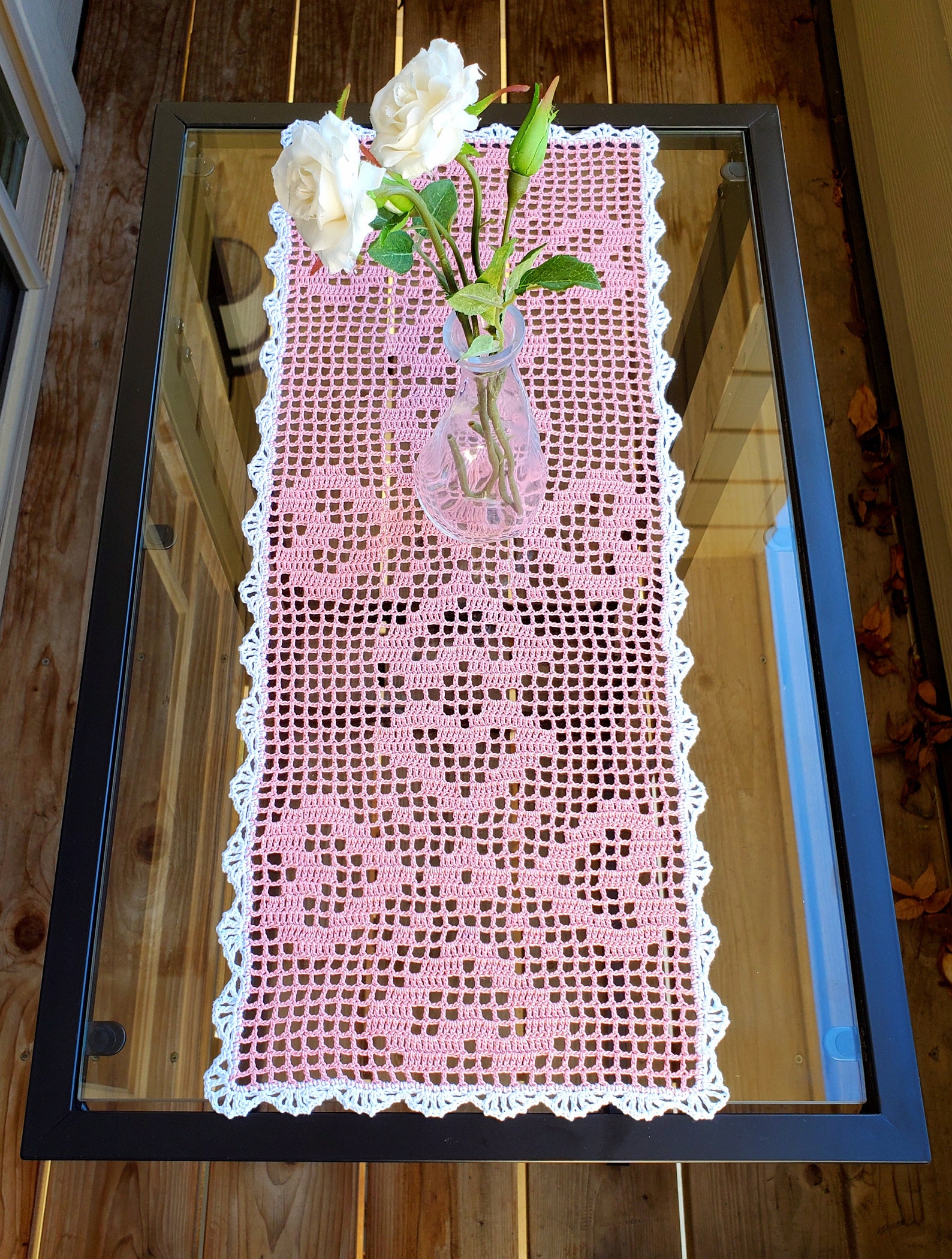 Heart Table Runner PDF Crochet Pattern - Etsy
