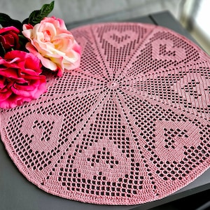 Heart Wheel PDF crochet pattern