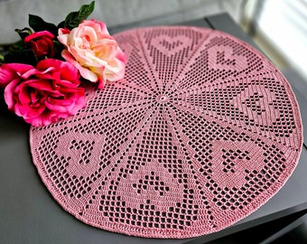 Heart Wheel PDF crochet pattern