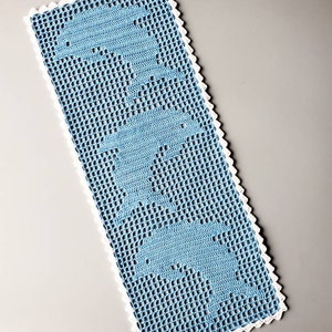 Dolphin Table Runner PDF crochet pattern image 3