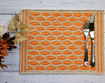 Almond Stitch Placemat PDF crochet pattern