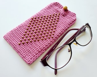 Beaded Eyeglass Case PDF crochet pattern