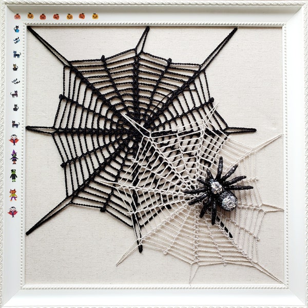 Halloween Spiderweb PDF crochet pattern