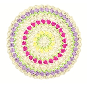 Tulip Mandala PDF crochet pattern image 1