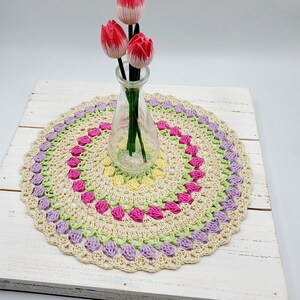 Tulip Mandala PDF crochet pattern image 2