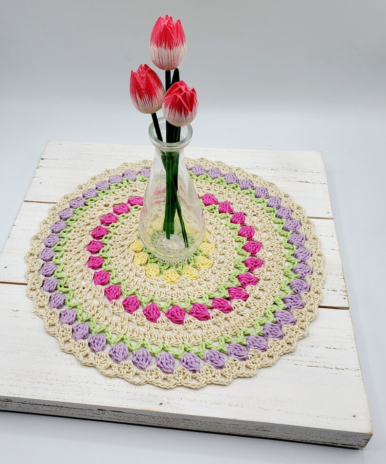 Tulip Mandala PDF crochet pattern image 2