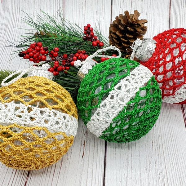 Classic Christmas Ornament PDF crochet pattern