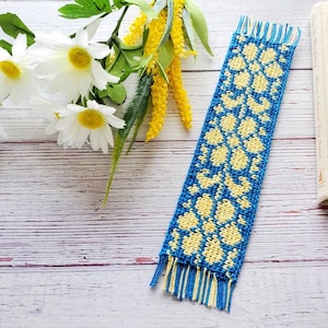 Ukraine Flower Bookmark PDF crochet pattern
