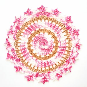 Cherry Blossom Doily PDF crochet pattern