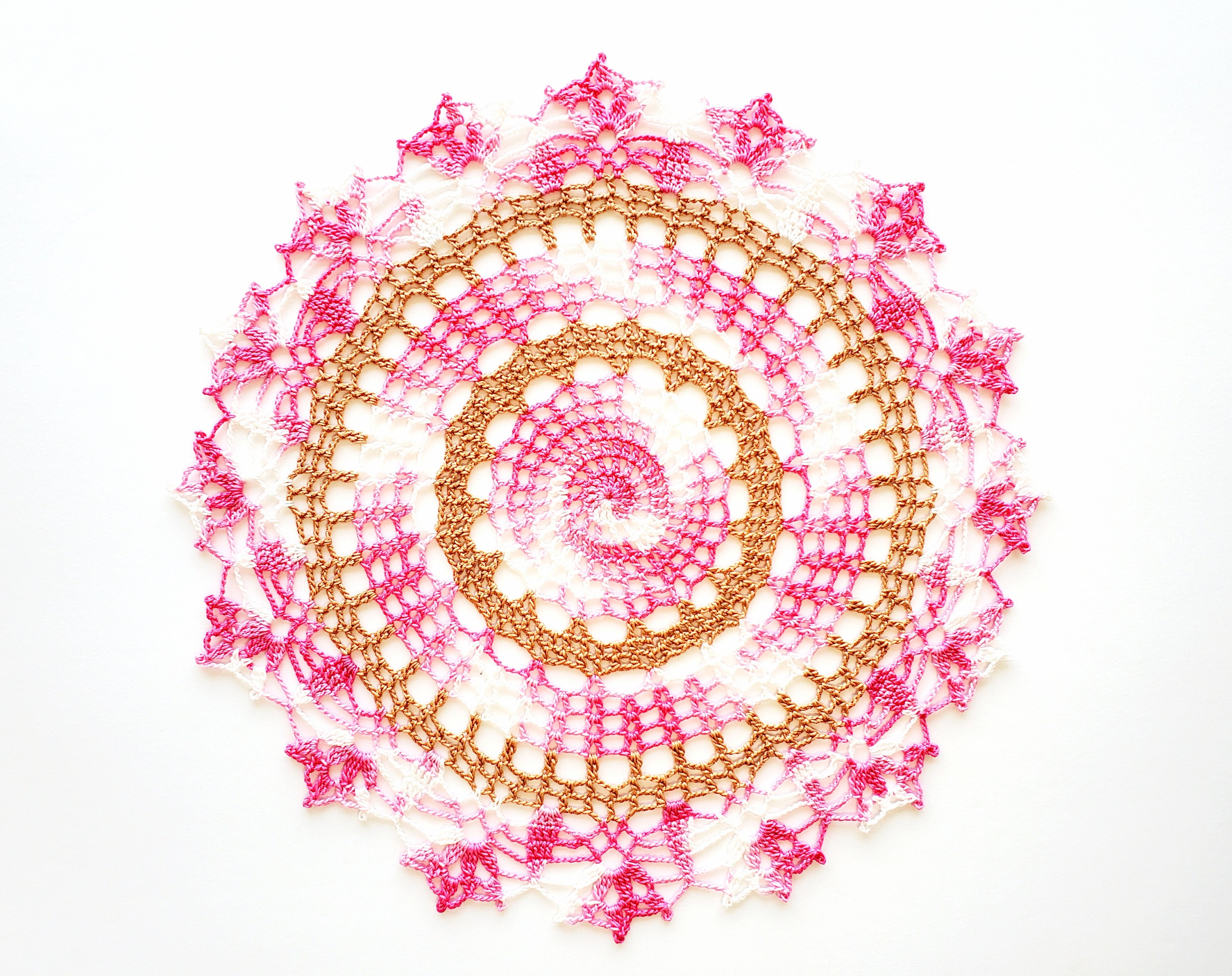 39 Cherry Blossom Crochet Patterns for Spring Decor, Gifts and Accessories 18 Cherry Blossom Doily crochet