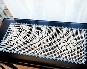 Snowflake Table Runner PDF crochet pattern