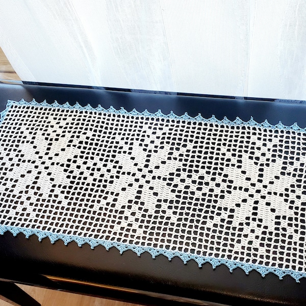 Snowflake Table Runner PDF crochet pattern