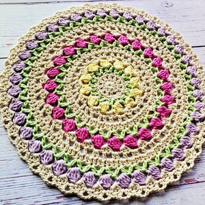 Tulip Mandala PDF crochet pattern image 4