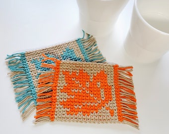 Maple Leaf Coaster PDF crochet pattern