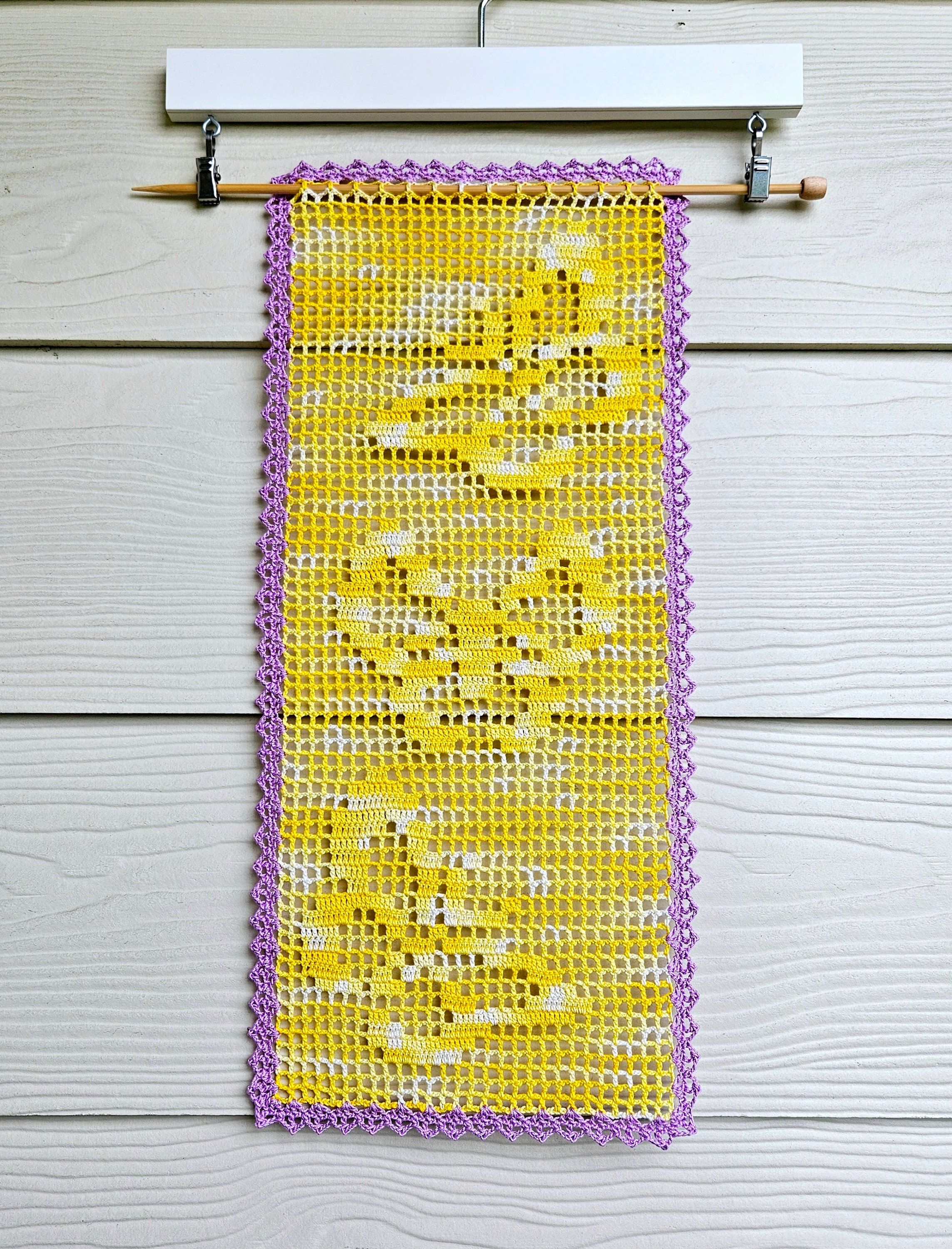 Butterfly Table Runner PDF crochet pattern