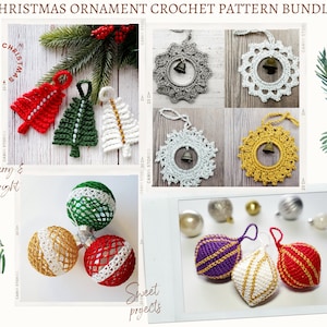 Christmas Ornament Crochet Pattern Bundle