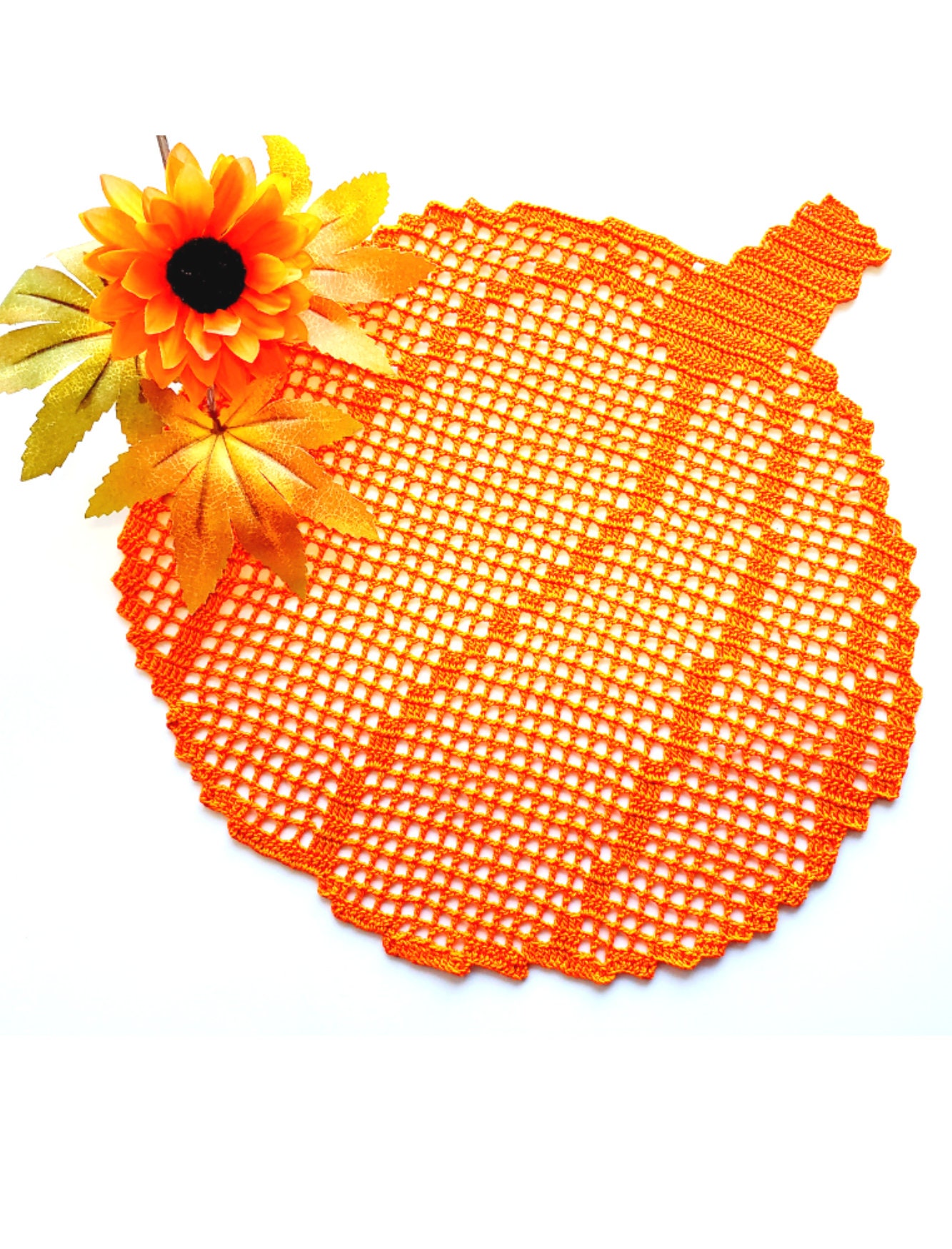Pumpkin Doily PDF Crochet Pattern Etsy