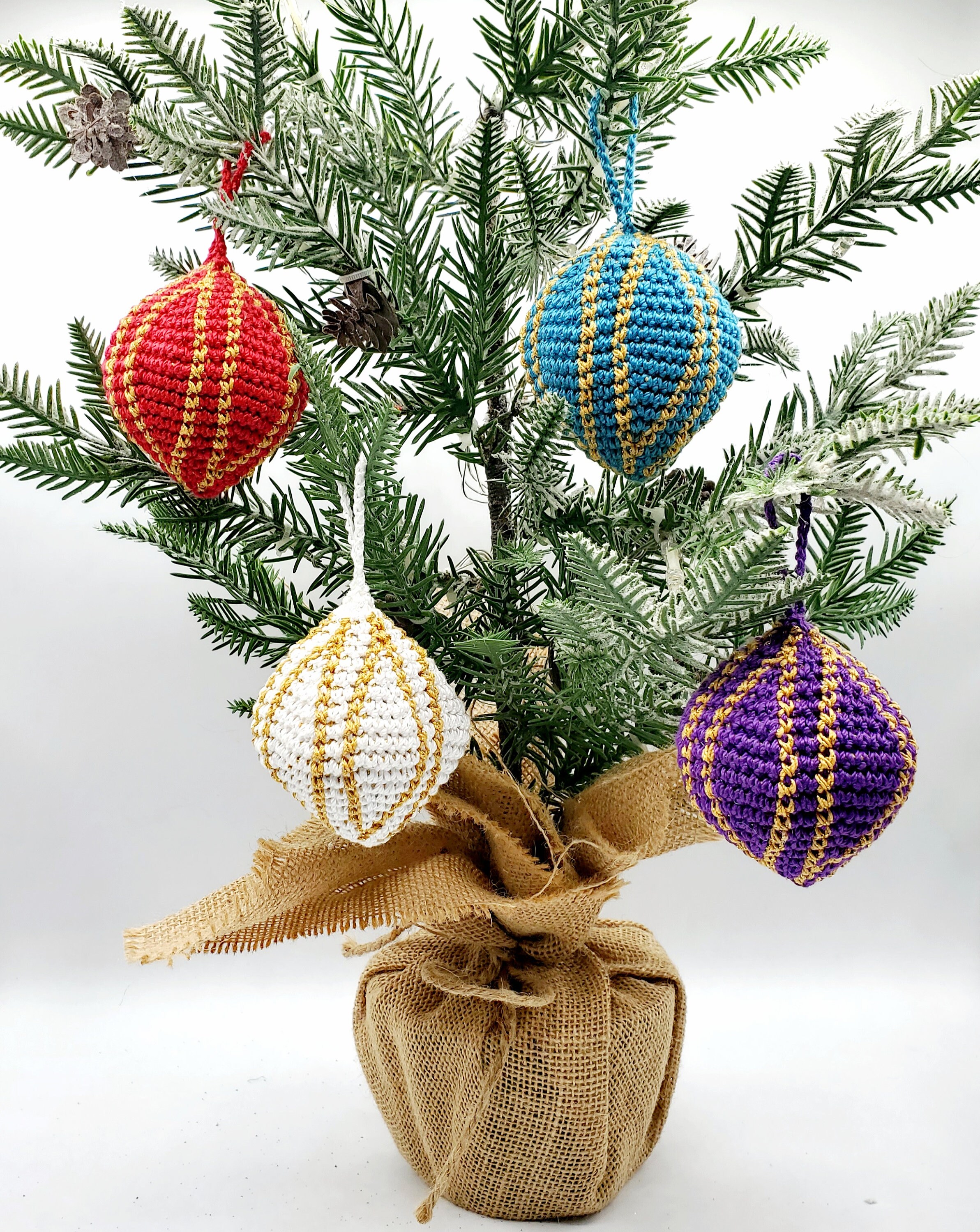 Teardrop Ornament PDF crochet pattern
