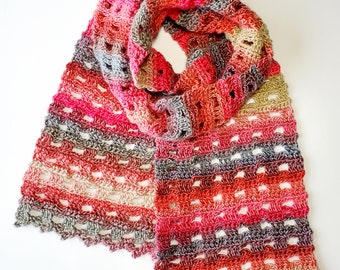 Soft Trellis Scarf PDF crochet pattern