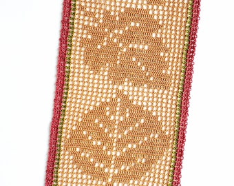 Fall Leaves Table Runner PDF crochet pattern
